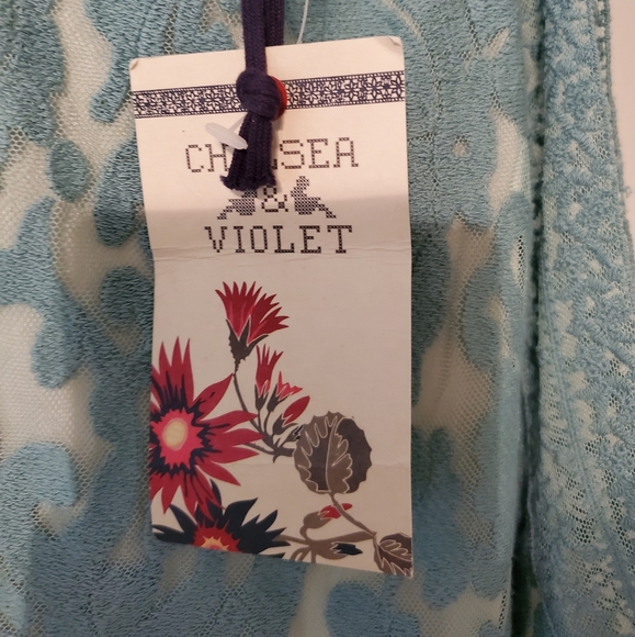 NWT Chelsea & Violet Turquoise Lace Dress - Picture 4 of 6